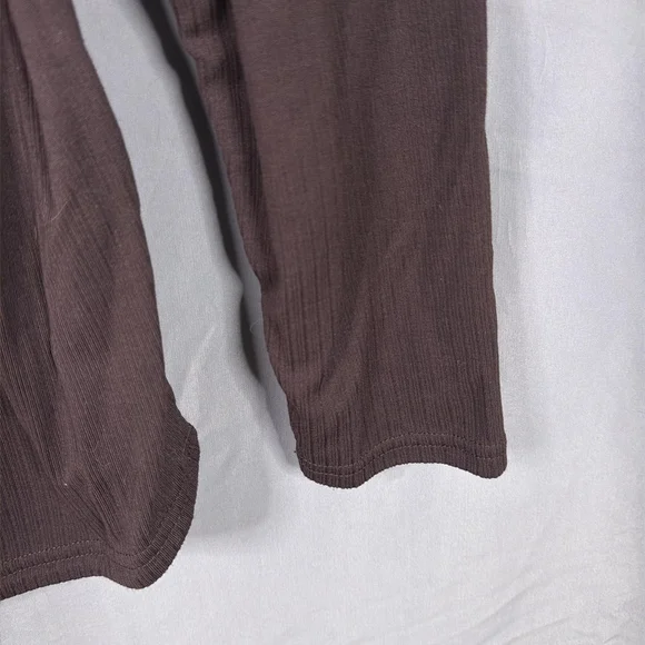 BYLT Premium Basics Long Sleeve Shirt Mens XL Plum Ribbed Tee Crew Neck - Picture 5 of 7